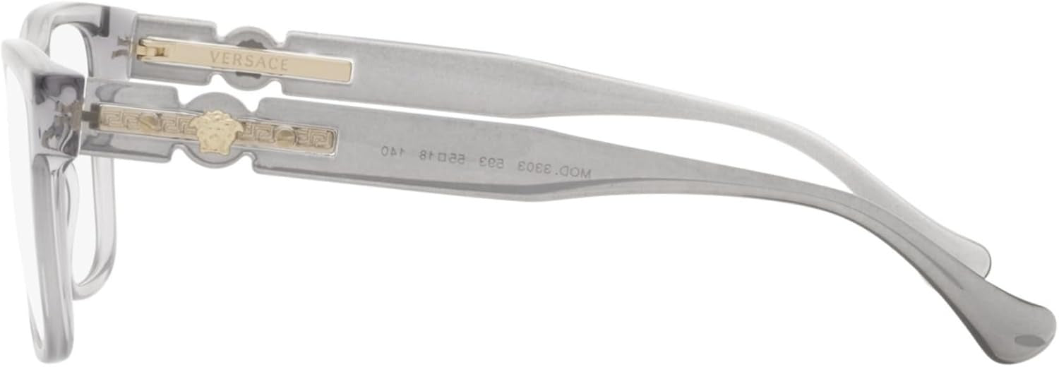 Versace Eyeglasses VE3303 593 55mm Transparent Grey / Demo Lens