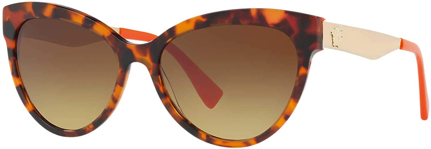 Versace Sunglasses VE4338 524413 57mm Havana Orange / Brown Gradient Lens