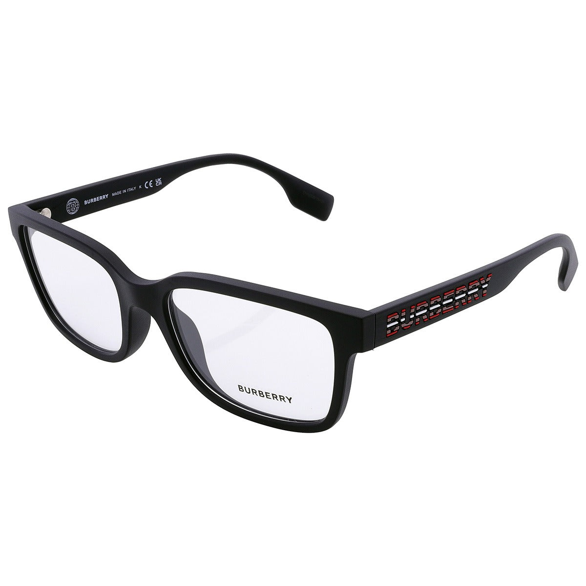 Burberry BE2379U 3464 Charlie Eyeglasses 57mm Matte Black / Clear Demo Lens
