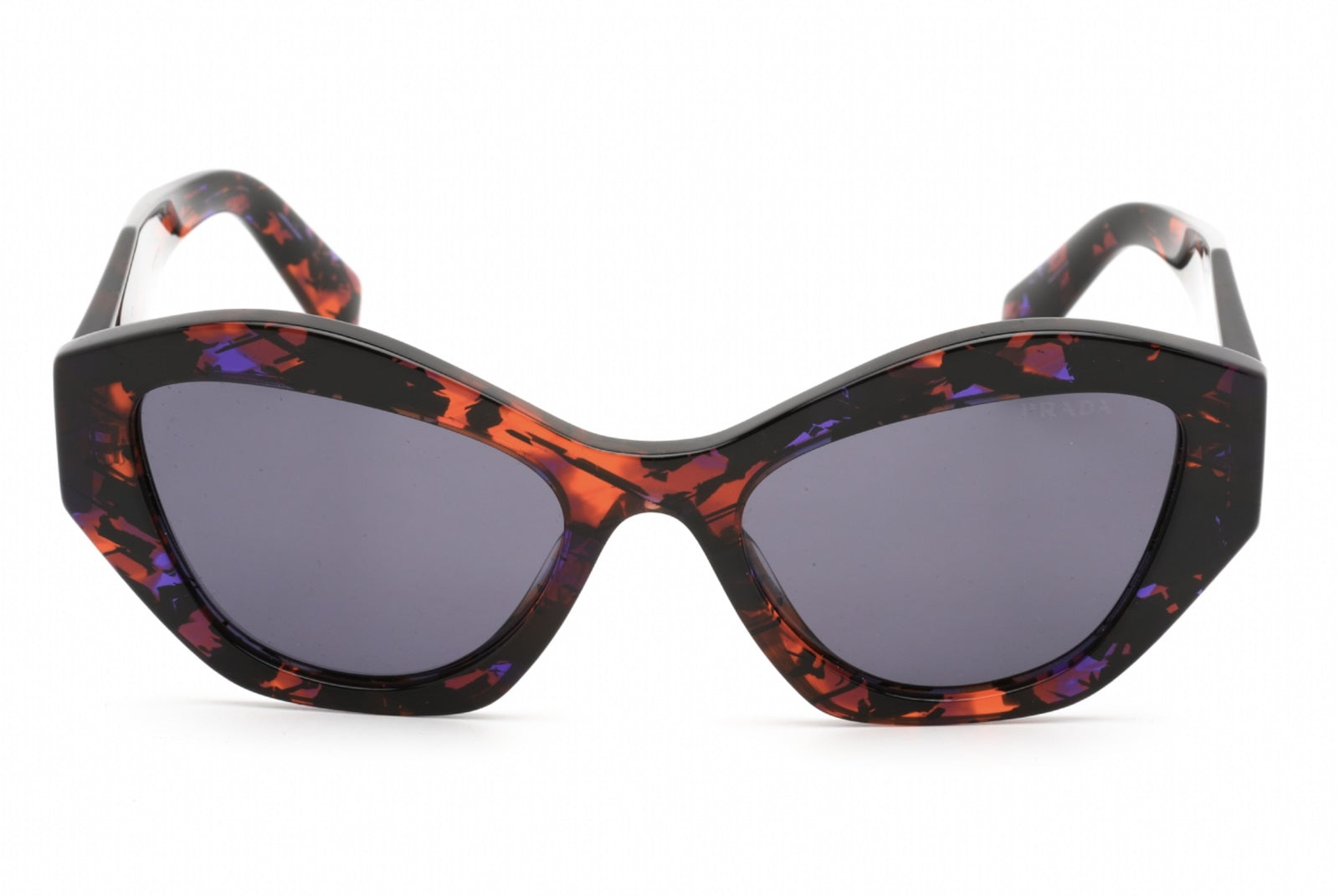 Prada Sunglasses PR07YS 06V6O2 53mm Abstract Orange / Violet Lens