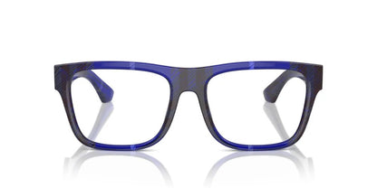 Burberry BE2411 4114 Eyeglasses 53mm Check Blue / Clear Demo Lens