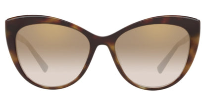 Versace Sunglasses VE4348 52697I 57mm Dark Havana / Brown Mirror Gold Gradient