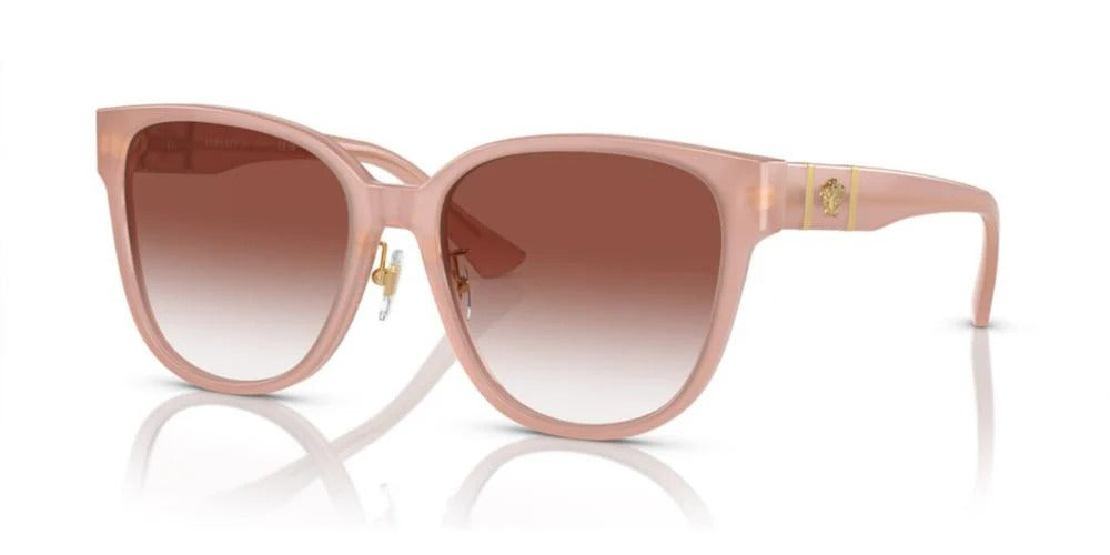 Versace Sunglasses VE4460D 5394V0 57mm Opal Pink / Clear Gradient Red Lens