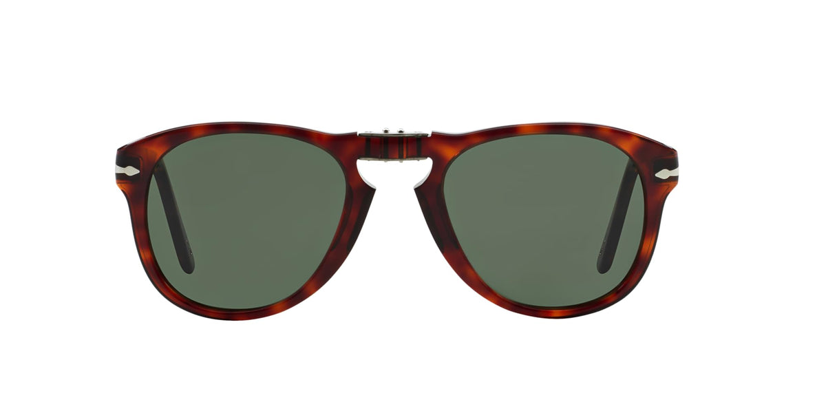 Persol Sunglasses PO714 24-31 52mm Havana / Green Lens