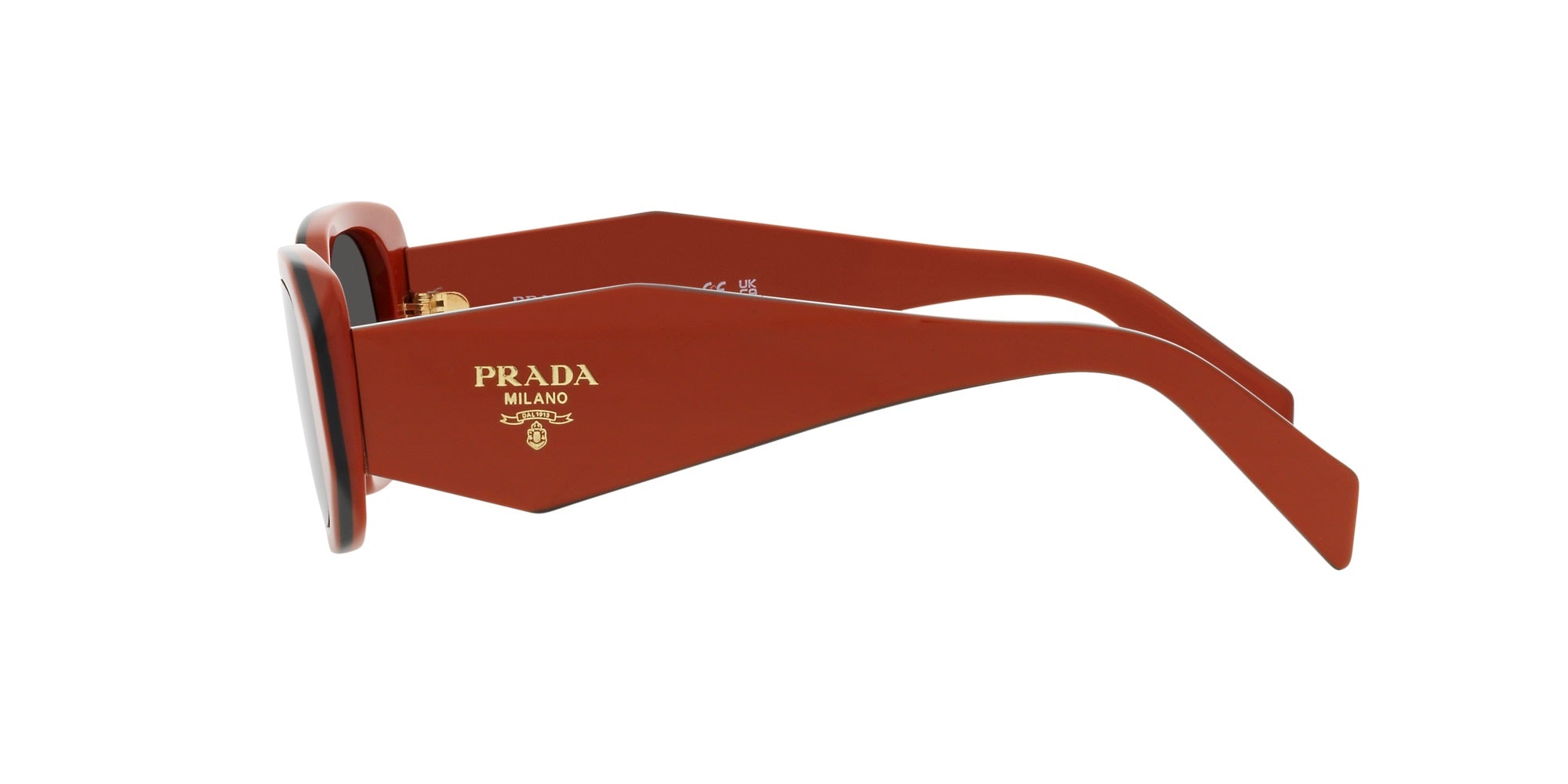 Prada Sunglasses PR17WS 12N5S0 49mm Orange Black / Dark Grey Lens