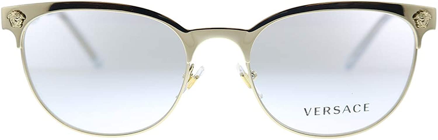 Versace Eyeglasses VE1268 1252 53mm Pale Gold / Demo Lens