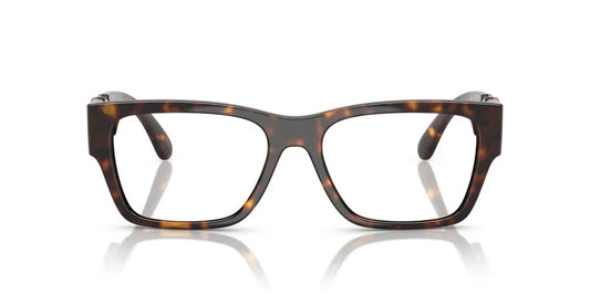 Versace VE3368U 108 Eyeglasses 53mm Havana / Clear Demo Lens