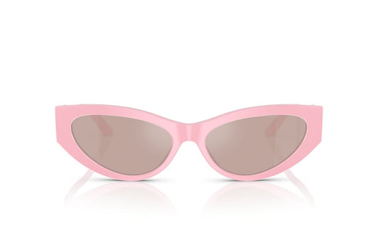 Versace Sunglasses VE4470B 54735 56mm Perla Pastel Pink/Light Pink Mirror Silver