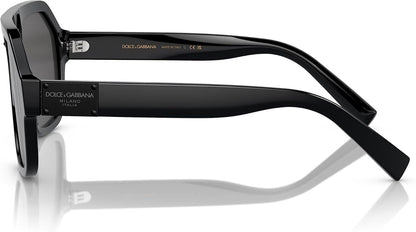 Dolce & Gabbana Sunglasses DG4433 50187 58mm Black / Dark Grey Lens