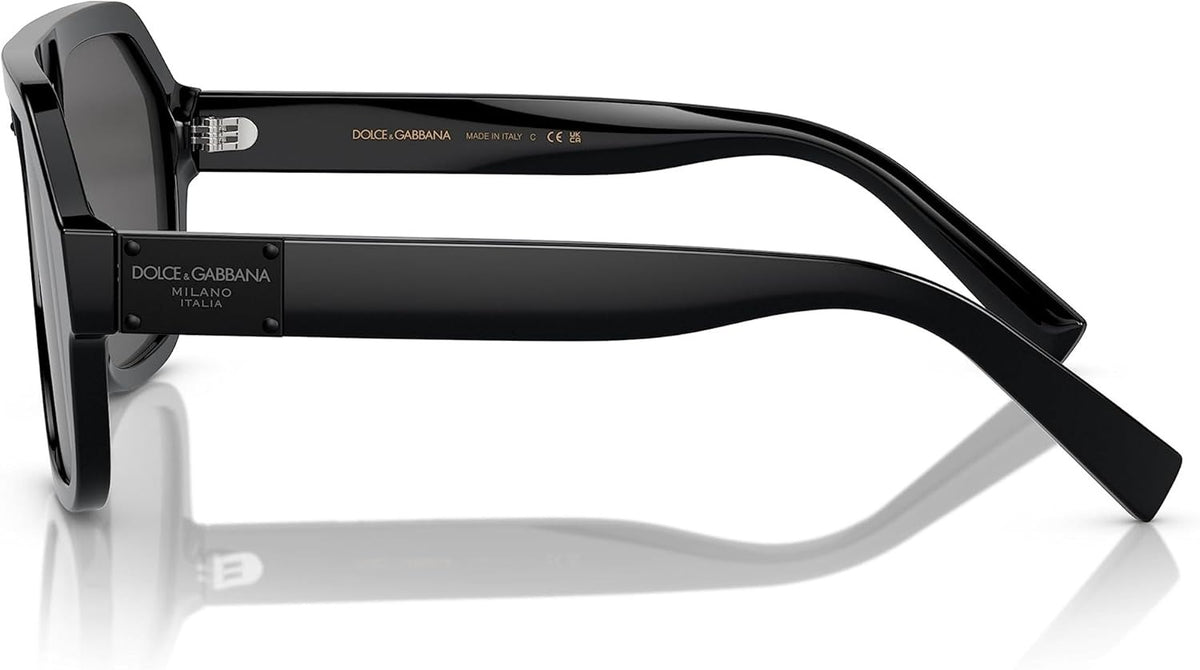 Dolce &amp; Gabbana Sunglasses DG4433 50187 58mm Black / Dark Grey Lens