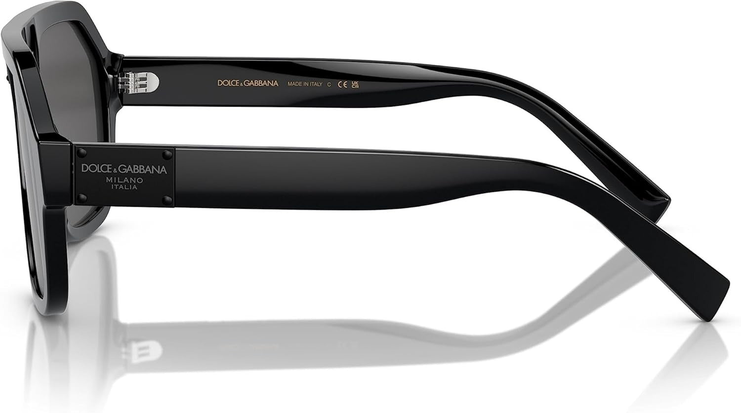 Dolce & Gabbana Sunglasses DG4433 50187 58mm Black / Dark Grey Lens