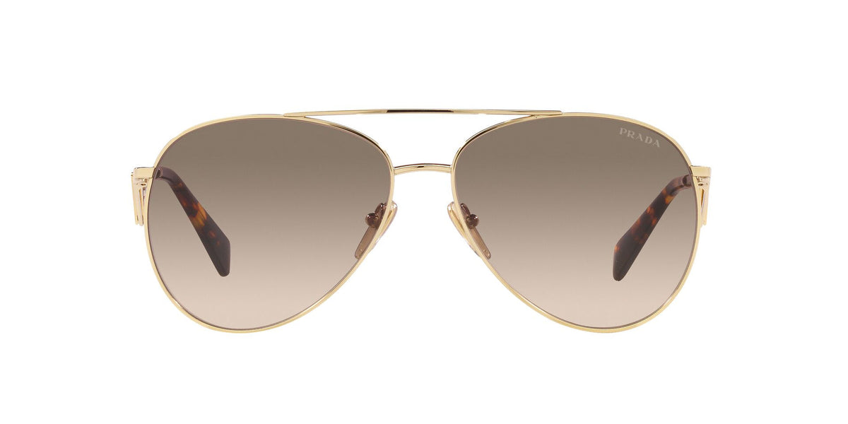 Prada Sunglasses PR73ZS ZVN3D0 61mm Pale Gold / Light Brown Gradient Lens