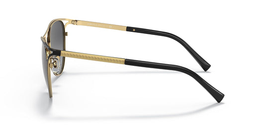 Versace Sunglasses VE2237 1433T3 57mm Black Gold / Dark Grey Polarized Lens