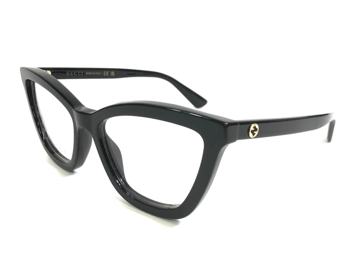 Gucci Eyeglasses GG1686O 005 51mm Shiny Black / Demo Lens