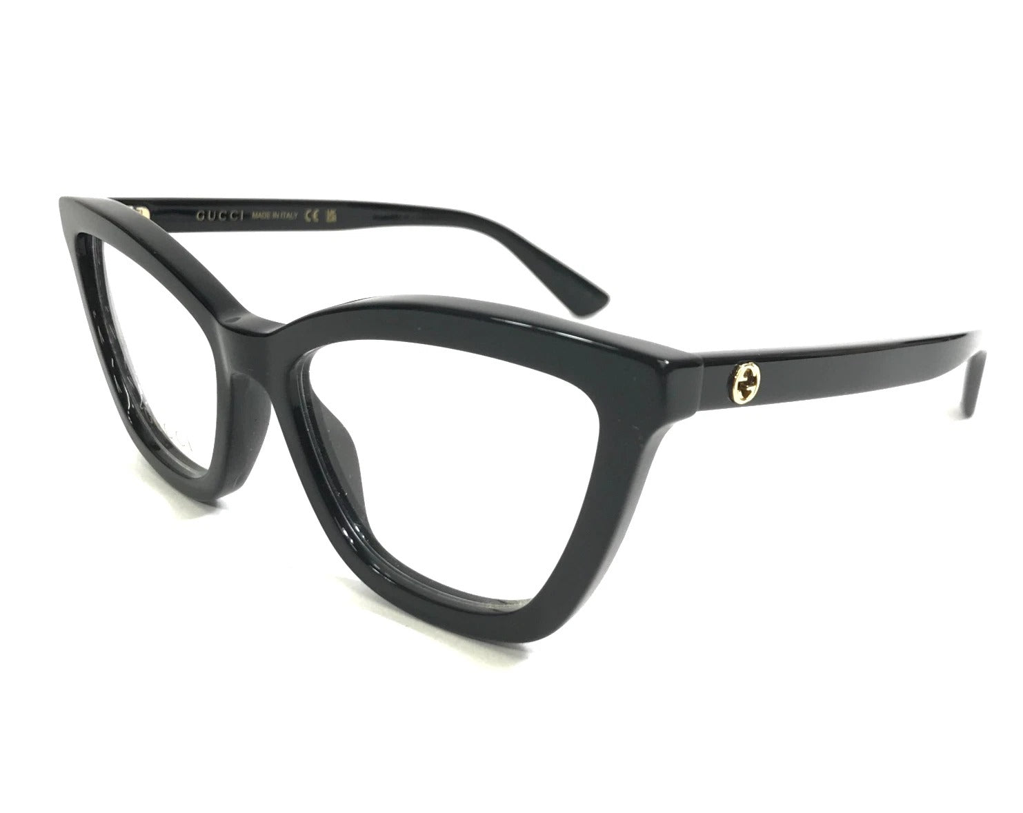 Gucci Eyeglasses GG1686O 005 51mm Shiny Black / Demo Lens