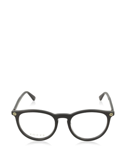 Gucci GG0027O 001 Eyeglasses 50mm Black / Clear Demo Lens