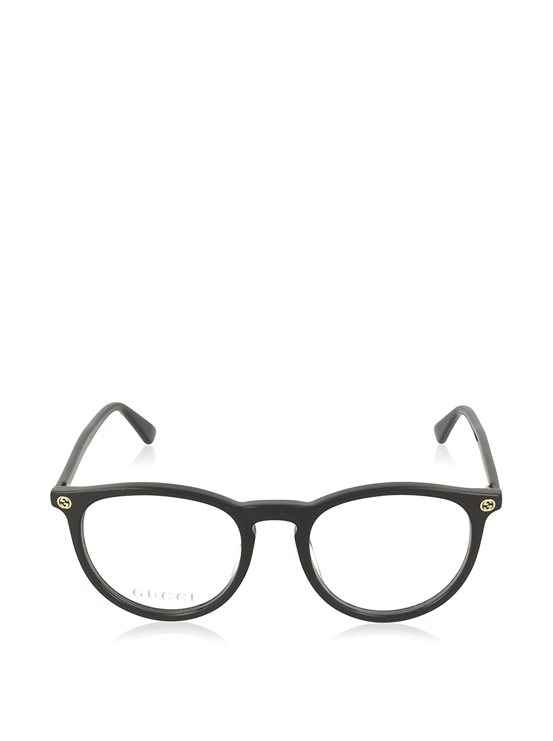 Gucci GG0027O 001 Eyeglasses 50mm Black / Clear Demo Lens