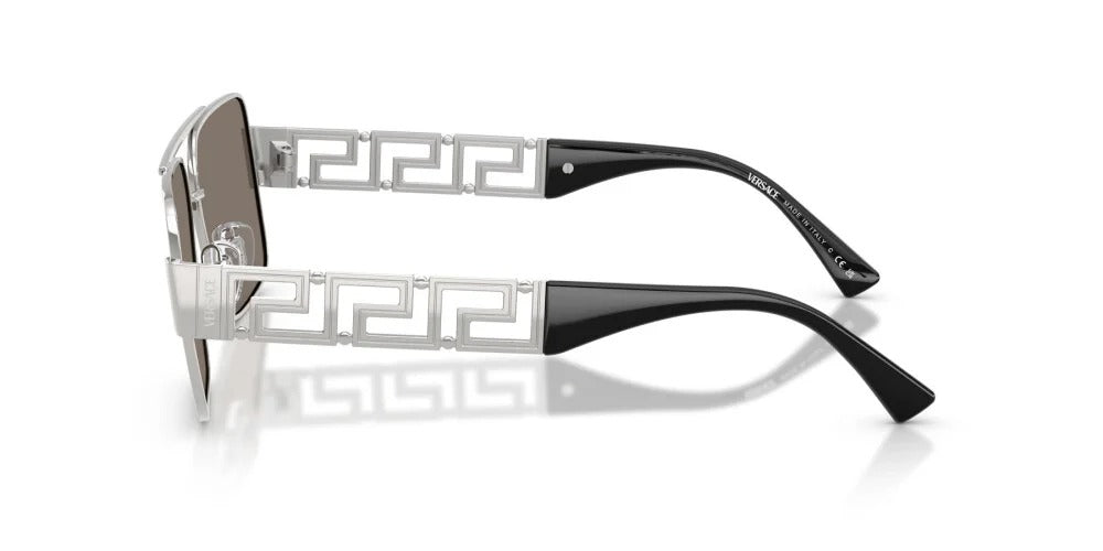 Versace Sunglasses VE2290 10016G 61mm Silver / Light Grey Mirror Silver Lens