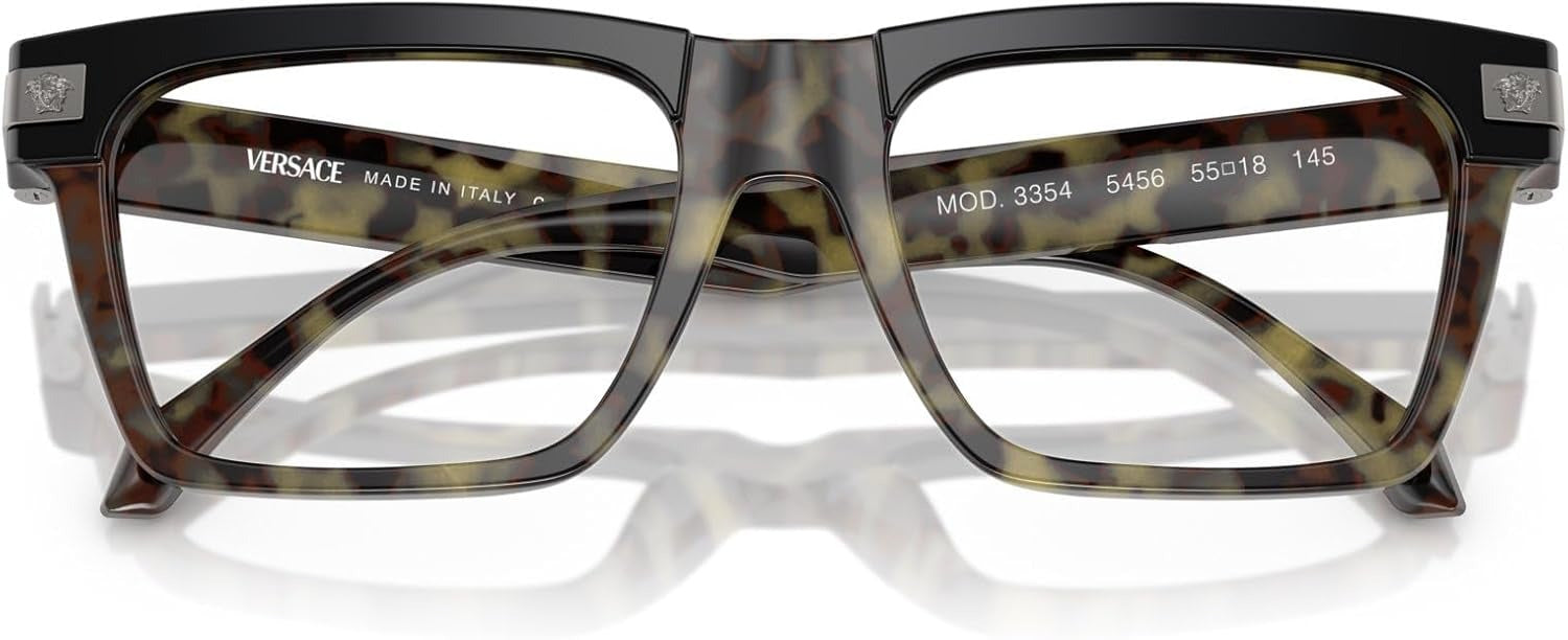 Versace Eyeglasses VE3354 5456 53mm Havana / Demo Lens