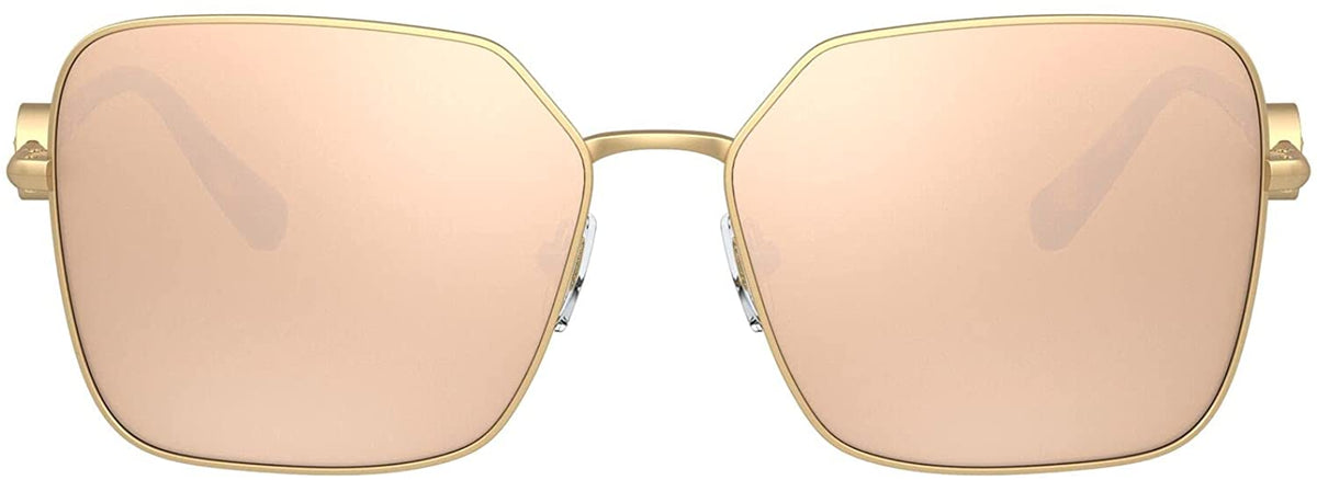 Versace Sunglasses VE2227 14105A 59mm Matte Gold / Brown Gold Mirror Lens