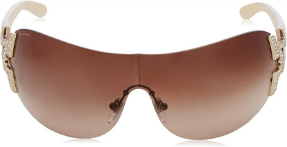Bvlgari Vintage Sunglasses BV6065B 27813 Pale Gold / Brown Gradient Lens