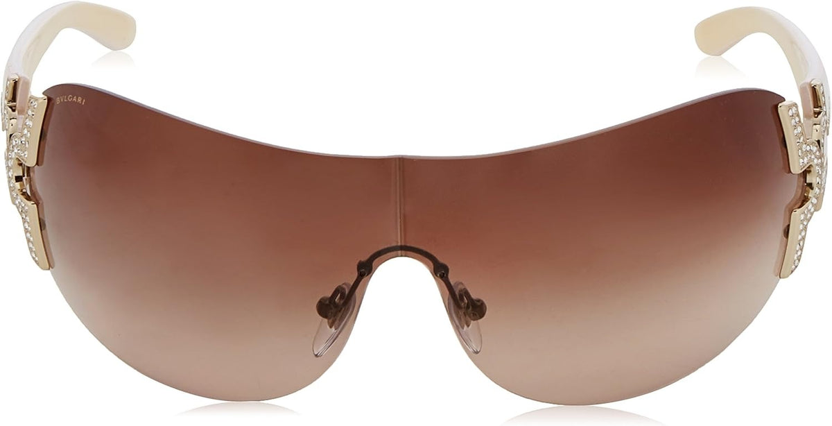 Bvlgari Vintage Sunglasses BV6065B 27813 Pale Gold / Brown Gradient Lens