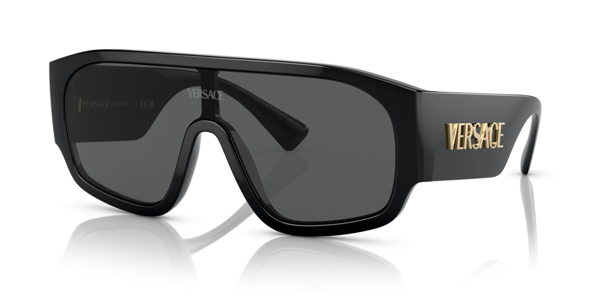 Versace Sunglasses VE4439 GB187 33mm Black / Dark Grey Lens