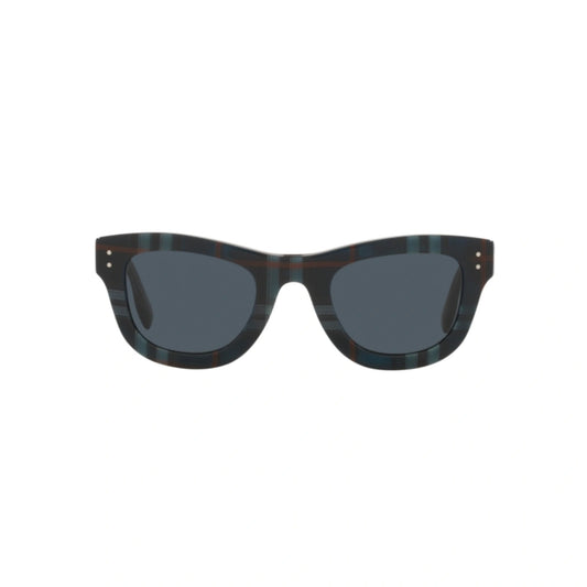 Burberry Sunglasses BE4352 394787 49mm Navy Check / Dark Grey Lens