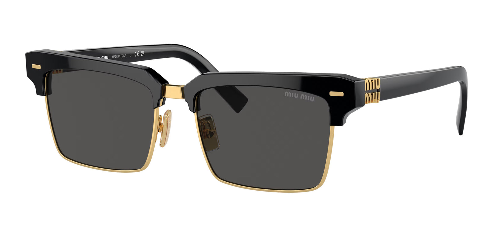 Miu Miu Sunglasses MU 10ZS 1AB-5S0 54mm Black / Dark Grey Lens