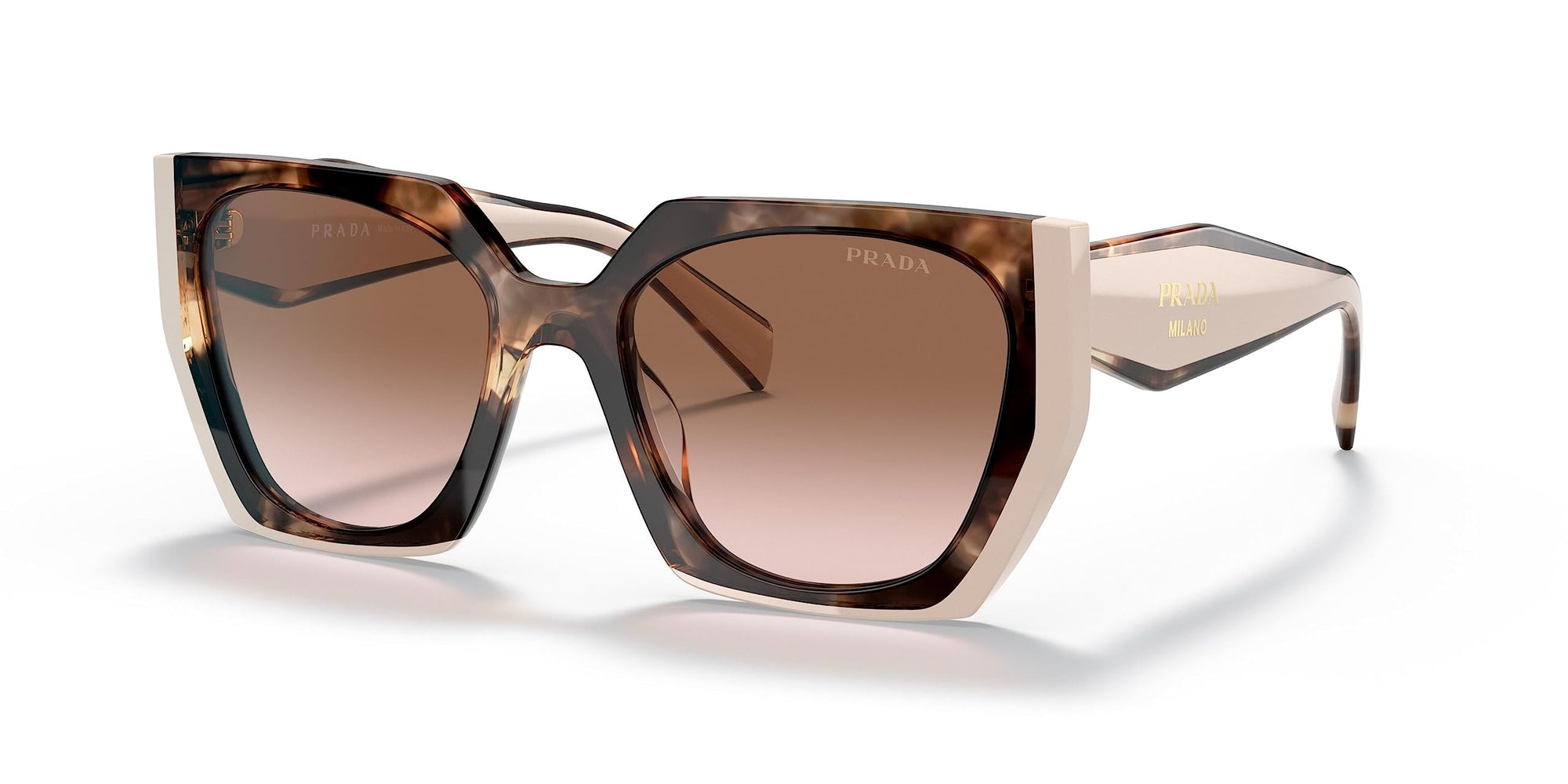 Prada Sunglasses PR15WS 01R0A6 54mm Tortoise Caramel / Brown Gradient Lens