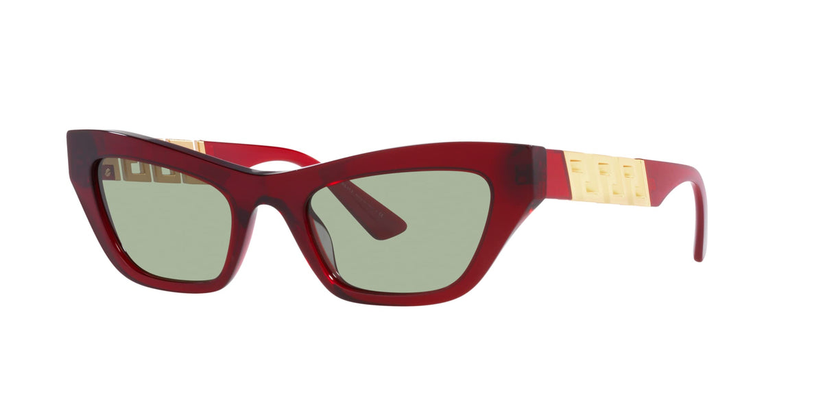 Versace Sunglasses VE4419 3882 52mm Transparent Red / Green Lens