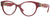 Versace Eyeglasses VE3313 388 54mm Transparent Red / Demo Lens