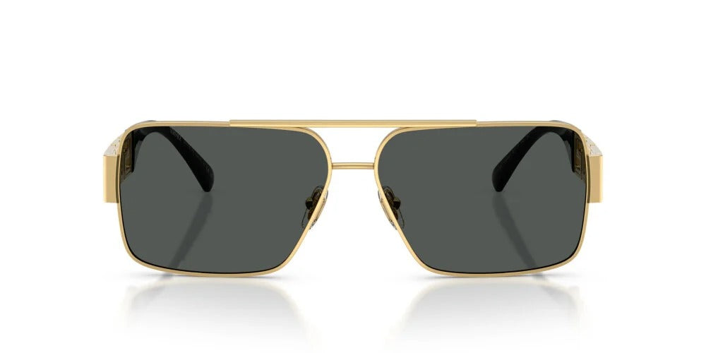 Versace Sunglasses VE2290 100287 61mm Gold / Dark Grey Lens