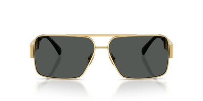 Versace Sunglasses VE2290 100287 61mm Gold / Dark Grey Lens
