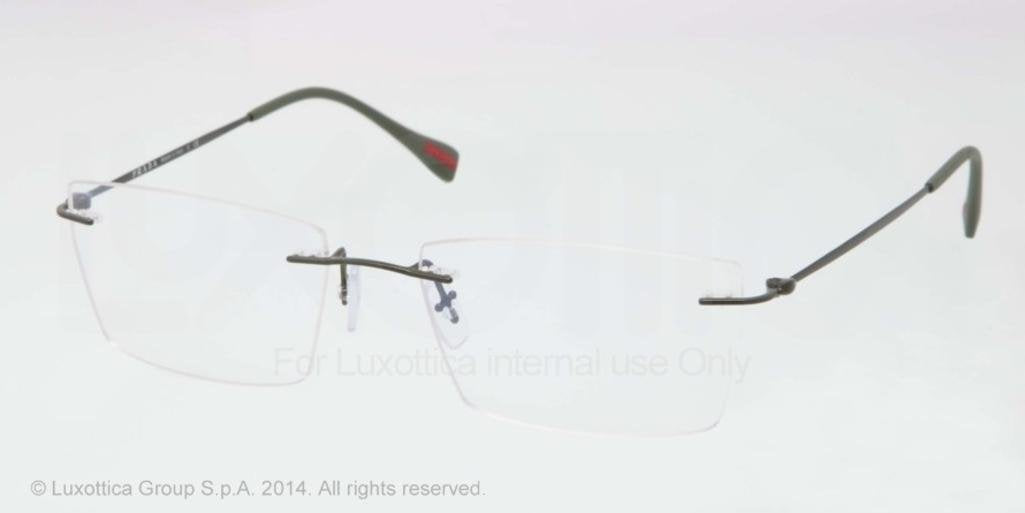 Prada Eyeglasses VPS55E ROV1O1 54mm Military Green / Demo Lens