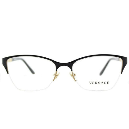 Versace VE1218 1342 Eyeglasses 53mm Black Gold / Clear Demo Lens