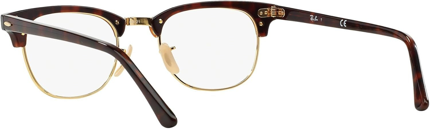 Ray-Ban RX5154 2372 Eyeglasses 53mm Red Havana / Clear Demo Lens