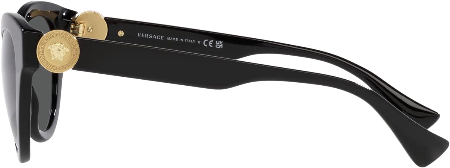 Versace Sunglasses VE4435 GB187 52mm Black / Dark Grey Lens