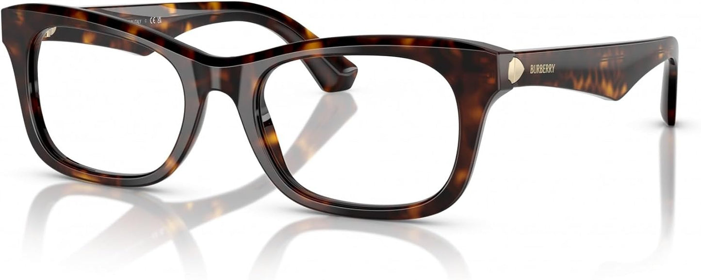 Burberry BE2422F 3002 Eyeglasses 52mm Dark Havana / Clear Demo Lens