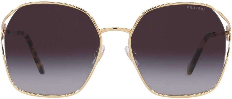 Miu Miu Sunglasses MU 52WS ZVN 5D1 60mm Pale Gold / Grey Gradient Lens