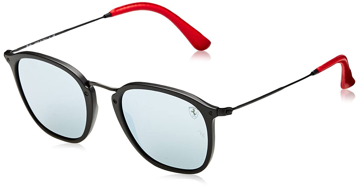 Ray-Ban RB2448NM F60230 SCUDERIA FERRARI 51mm Black / Silver Flash Lens