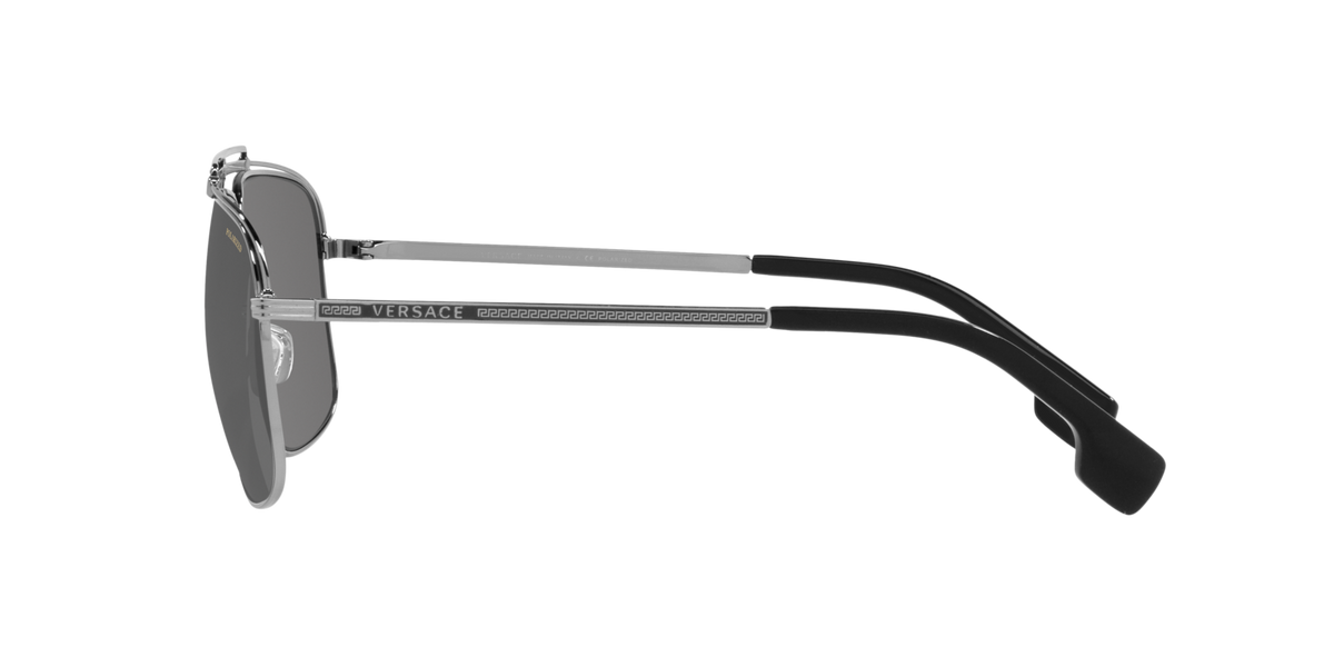 Versace Sunglasses VE2242 1001Z3 61mm Gunmetal / Polarized Dark Grey Mirror Lens