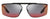 Prada Sunglasses PS51WS DG008F Black Rubber / Dark Grey Mirror Blue Red Lens