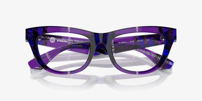 Burberry Eyeglasses BE2406U 4113 50mm Check Violet / Demo Lens