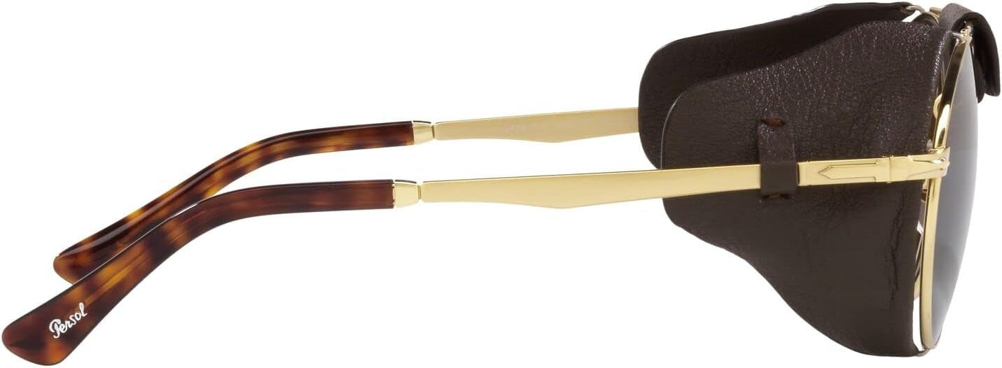 Persol Sunglasses PO2496SZ 114057 52mm Gold / Brown Polar Lens
