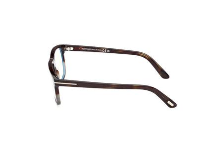 Tom Ford Eyeglasses FT5978-B 056 56mm Dark Havana Gradient / Blue Filter Lens