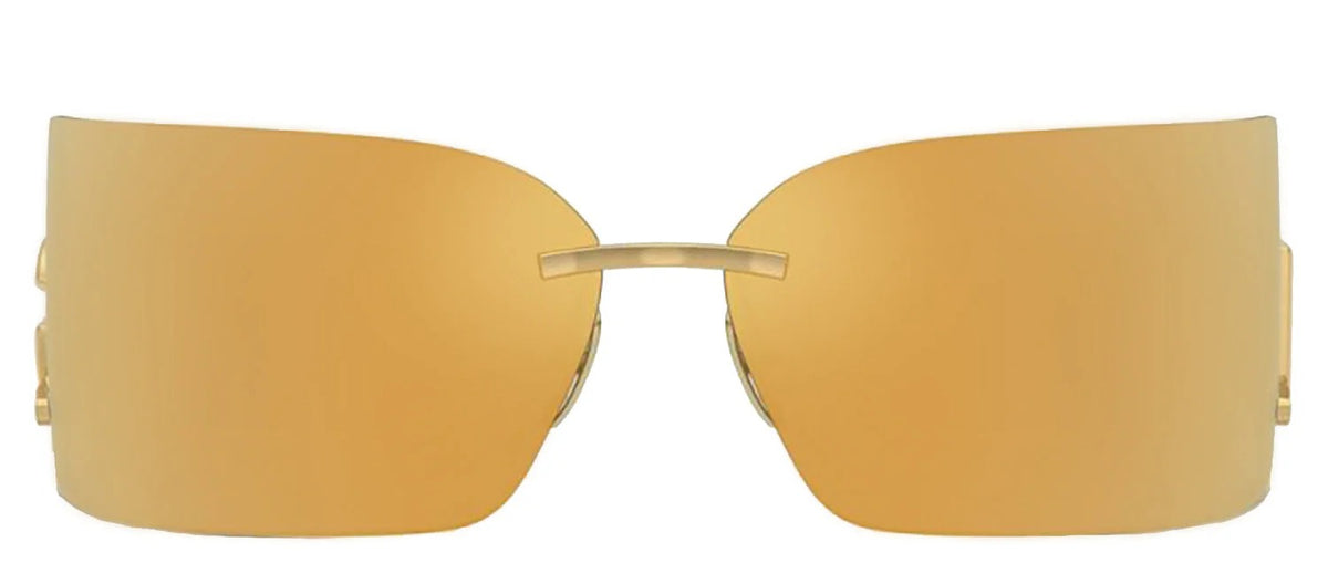 Dolce &amp; Gabbana Sunglasses DG2319 02/5A 79mm Gold / Brown Mirror Gold Lens