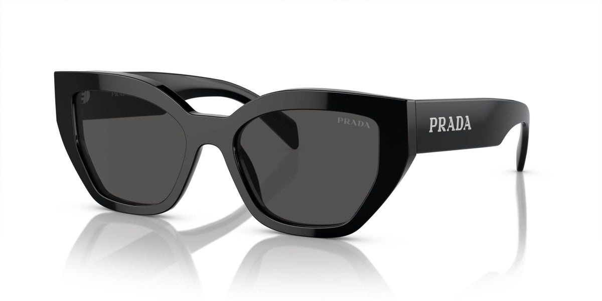 Prada Sunglasses PRA09S 1AB5S0 53mm Black / Dark Grey Lens