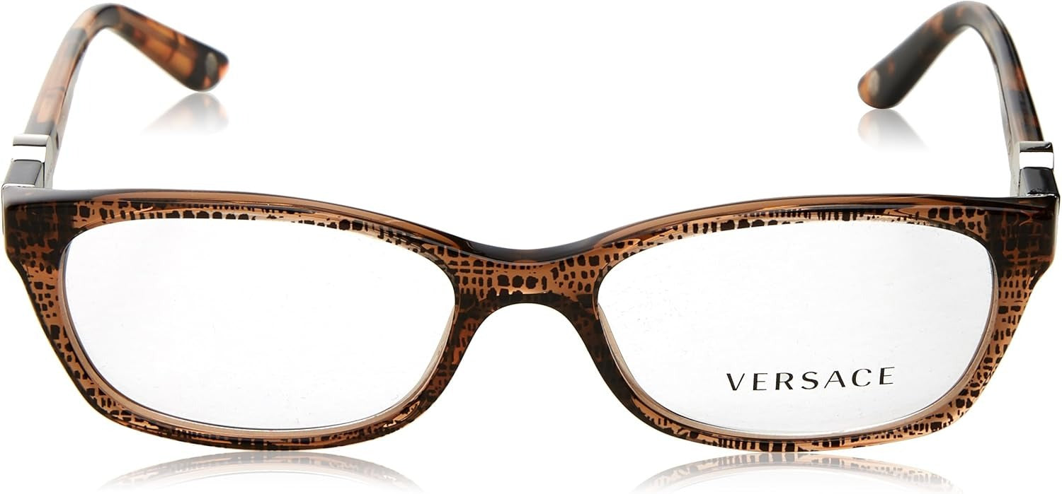 Versace Eyeglasses VE3164 991 53mm Lizard Brown / Demo Lens