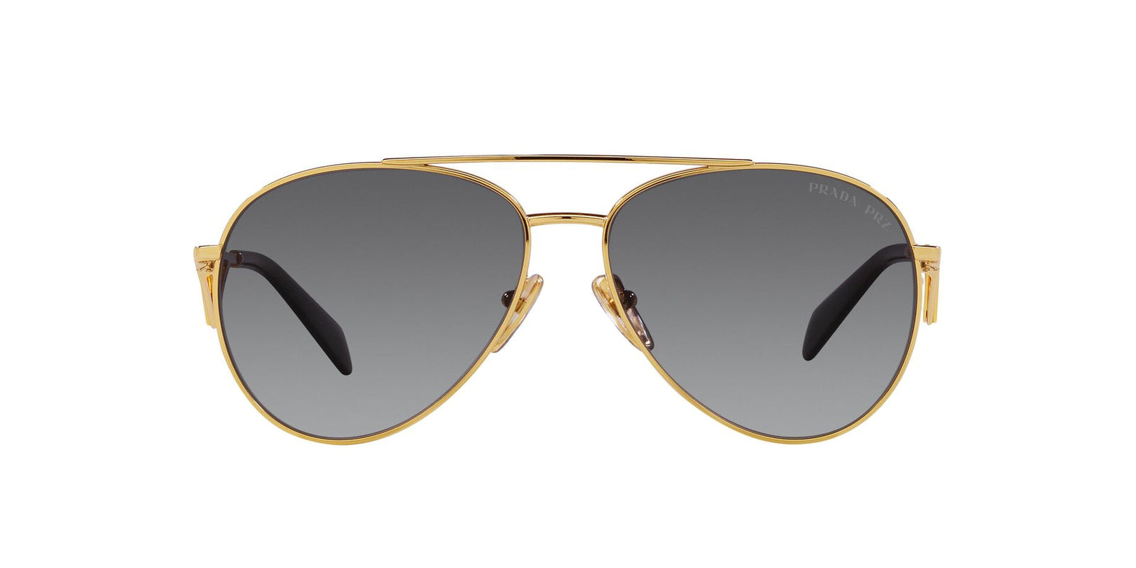 Prada Sunglasses PR73ZS 5AK5W1 61mm Gold / Grey Gradient Polarized Lens